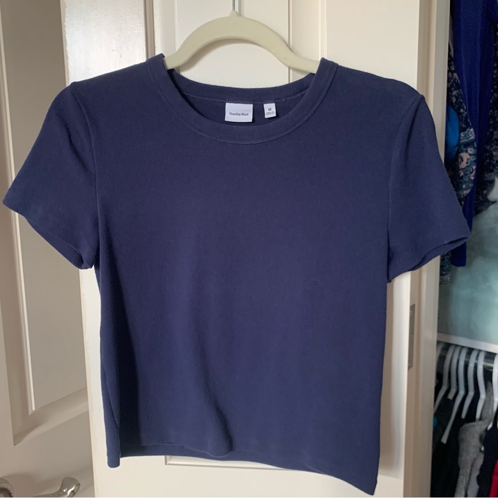Sunday Best Dark Blue Short Sleeve Tee